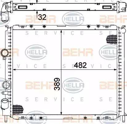 HELLA 8MK 376 717-781 - Radiators, Motora dzesēšanas sistēma autodraugiem.lv