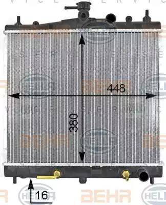 HELLA 8MK 376 787-641 - Radiators, Motora dzesēšanas sistēma autodraugiem.lv