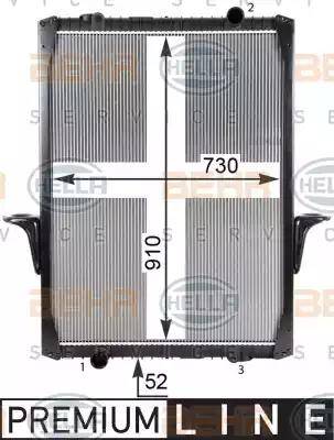 HELLA 8MK 376 726-481 - Radiators, Motora dzesēšanas sistēma autodraugiem.lv