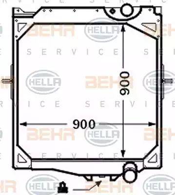 HELLA 8MK 376 726-591 - Radiators, Motora dzesēšanas sistēma autodraugiem.lv