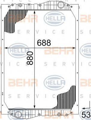 HELLA 8MK 376 726-571 - Radiators, Motora dzesēšanas sistēma autodraugiem.lv