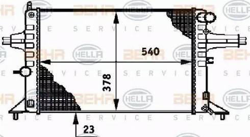 HELLA 8MK 376 720-421 - Radiators, Motora dzesēšanas sistēma autodraugiem.lv