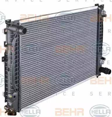 HELLA 8MK 376 720-601 - Radiators, Motora dzesēšanas sistēma autodraugiem.lv
