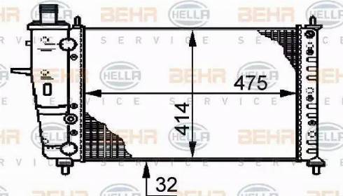 HELLA 8MK 376 720-334 - Radiators, Motora dzesēšanas sistēma autodraugiem.lv