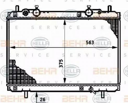 HELLA 8MK 376 720-761 - Radiators, Motora dzesēšanas sistēma autodraugiem.lv