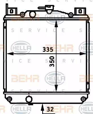 HELLA 8MK 376 720-731 - Radiators, Motora dzesēšanas sistēma autodraugiem.lv