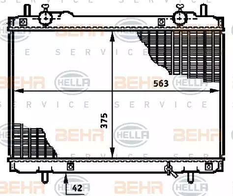 HELLA 8MK 376 720-771 - Radiators, Motora dzesēšanas sistēma autodraugiem.lv