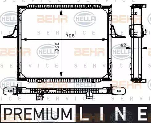 HELLA 8MK 376 721-671 - Radiators, Motora dzesēšanas sistēma autodraugiem.lv