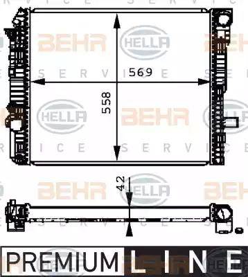 HELLA 8MK 376 721-271 - Radiators, Motora dzesēšanas sistēma autodraugiem.lv