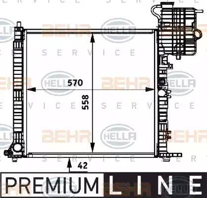 HELLA 8MK 376 722-051 - Radiators, Motora dzesēšanas sistēma autodraugiem.lv