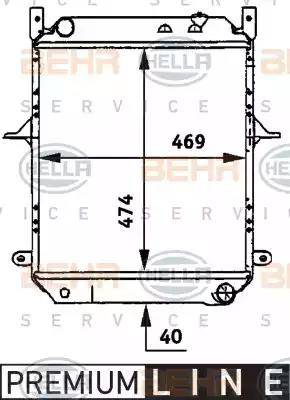 HELLA 8MK 376 722-121 - Radiators, Motora dzesēšanas sistēma autodraugiem.lv