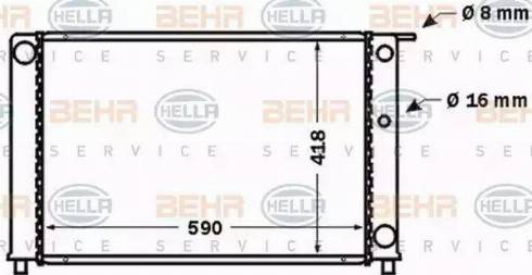 HELLA 8MK 376 774-111 - Radiators, Motora dzesēšanas sistēma autodraugiem.lv