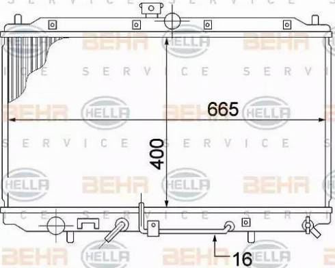 HELLA 8MK 376 770-111 - Radiators, Motora dzesēšanas sistēma autodraugiem.lv