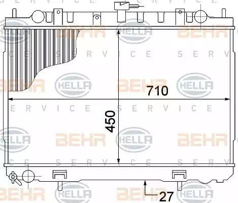 HELLA 8MK 376 770-781 - Radiators, Motora dzesēšanas sistēma autodraugiem.lv