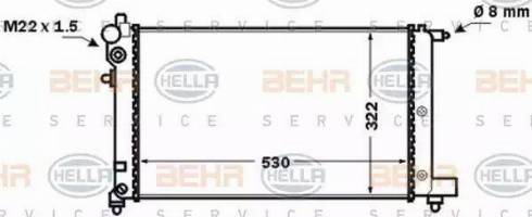 HELLA 8MK 376 771-281 - Radiators, Motora dzesēšanas sistēma autodraugiem.lv