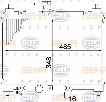 HELLA 8MK 376 773-461 - Radiators, Motora dzesēšanas sistēma autodraugiem.lv