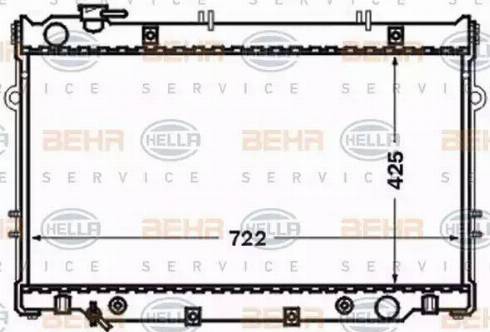 HELLA 8MK 376 773-201 - Radiators, Motora dzesēšanas sistēma autodraugiem.lv