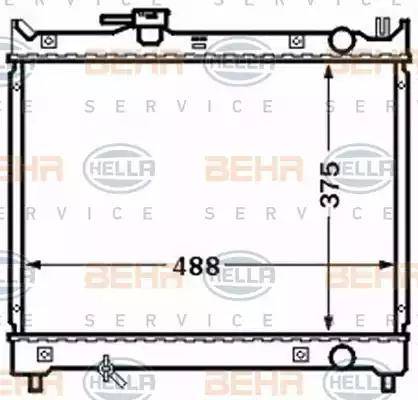 HELLA 8MK 376 772-681 - Radiators, Motora dzesēšanas sistēma autodraugiem.lv