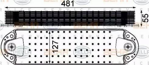 HELLA 8MO 376 906-441 - Eļļas radiators, Motoreļļa autodraugiem.lv