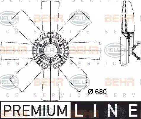 HELLA 8MV 376 731-461 - Ventilators, Motora dzesēšanas sistēma autodraugiem.lv