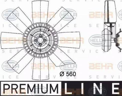 HELLA 8MV 376 731-101 - Ventilators, Motora dzesēšanas sistēma autodraugiem.lv