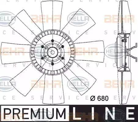 HELLA 8MV 376 731-331 - Ventilators, Motora dzesēšanas sistēma autodraugiem.lv