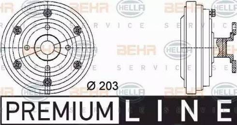 HELLA 8MV 376 731-281 - Sajūgs, Radiatora ventilators autodraugiem.lv