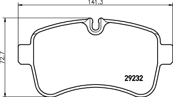 HELLA PAGID 8DB 355 005-551 - Bremžu uzliku kompl., Disku bremzes autodraugiem.lv