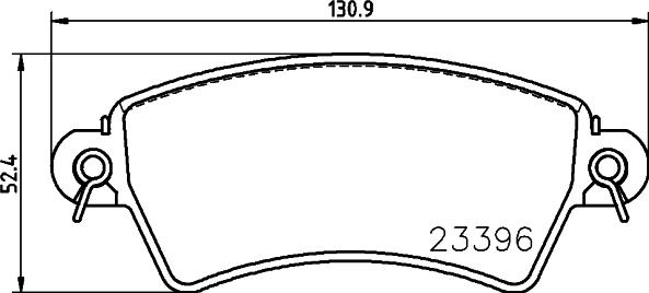 HELLA PAGID 8DB 355 019-341 - Bremžu uzliku kompl., Disku bremzes autodraugiem.lv