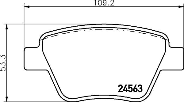 HELLA PAGID 8DB 355 014-021 - Bremžu uzliku kompl., Disku bremzes autodraugiem.lv