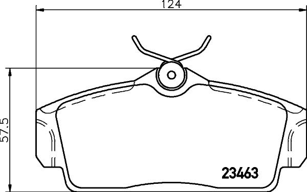 HELLA PAGID 8DB 355 018-441 - Bremžu uzliku kompl., Disku bremzes autodraugiem.lv