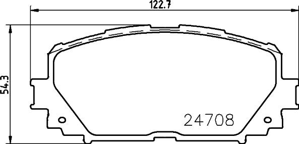 HELLA PAGID 8DB 355 013-901 - Bremžu uzliku kompl., Disku bremzes autodraugiem.lv