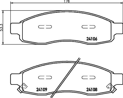 BENDIX DB1683 - Bremžu uzliku kompl., Disku bremzes autodraugiem.lv