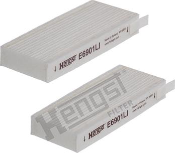 Hengst Filter E6901LI-2 - Filtrs, Salona telpas gaiss autodraugiem.lv