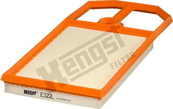 Hengst Filter E322L - Gaisa filtrs autodraugiem.lv