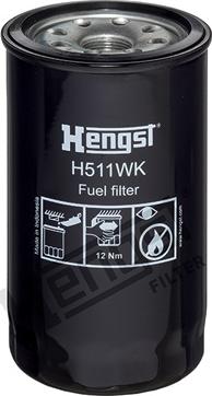 Hengst Filter H511WK - Degvielas filtrs autodraugiem.lv