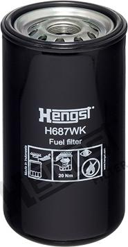 Hengst Filter H687WK - Degvielas filtrs autodraugiem.lv