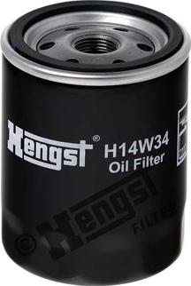 Hengst Filter H14W34 - Eļļas filtrs autodraugiem.lv