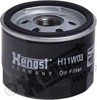 Hengst Filter H11W03 - Eļļas filtrs autodraugiem.lv