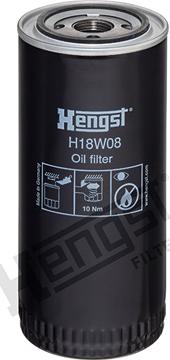 Hengst Filter H18W08 - Eļļas filtrs autodraugiem.lv