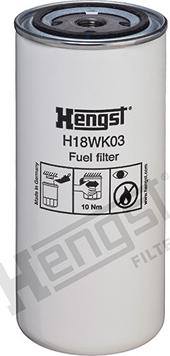Hengst Filter H18WK03 - Degvielas filtrs autodraugiem.lv