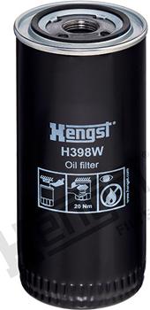 Hengst Filter H398W - Eļļas filtrs autodraugiem.lv