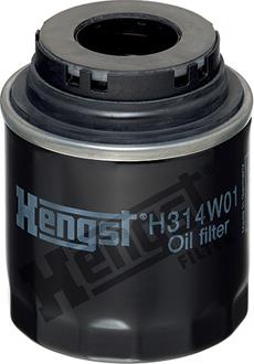 Hengst Filter H314W01 - Eļļas filtrs autodraugiem.lv