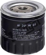 Hengst Filter H20W01 - Eļļas filtrs autodraugiem.lv