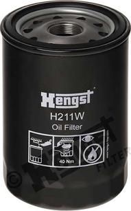 Hengst Filter H211W - Eļļas filtrs autodraugiem.lv