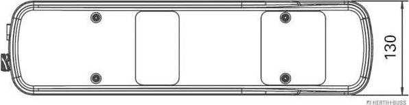 Herth+Buss Elparts 83830056 - Aizmugurējais lukturis autodraugiem.lv