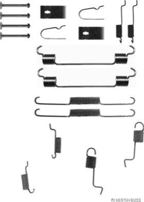 Herth+Buss Jakoparts J3563007 - Piederumu komplekts, Bremžu loki autodraugiem.lv
