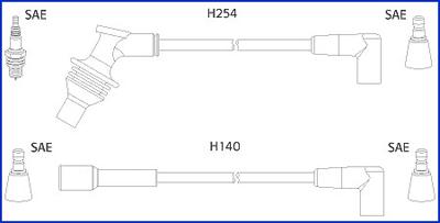 Hitachi 134460 - Augstsprieguma vadu komplekts autodraugiem.lv