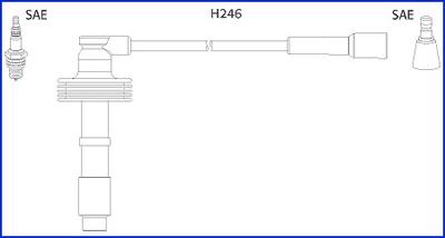 Hitachi 134560 - Augstsprieguma vadu komplekts autodraugiem.lv