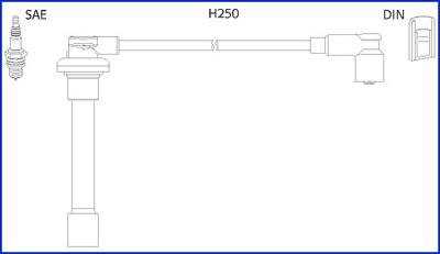 Hitachi 134520 - Augstsprieguma vadu komplekts autodraugiem.lv